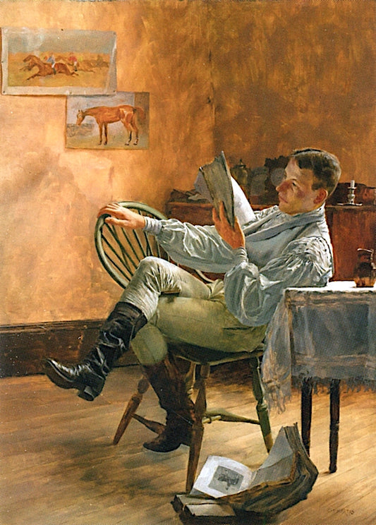 A Reflective Moment after the Hunt by Charles Xavier Harris,A3(16x12")Poster