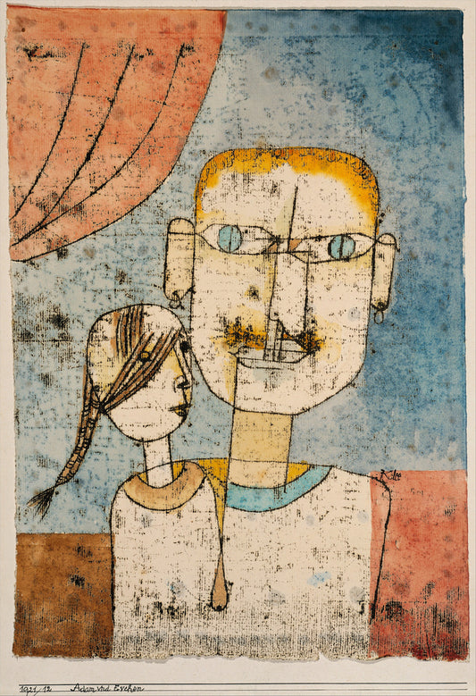 Adam and Little Eve by Paul Klee,16x12(A3) Poster