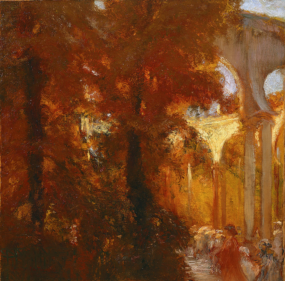 The Colonnade by Gaston La Touche,A3(16x12")Poster