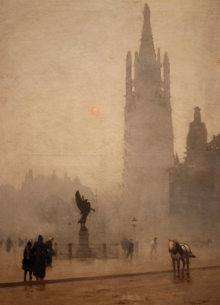 tinee d'hiver, place Pey Berland à Bordeaux by Alfred Smith,A3(16x12")Poster