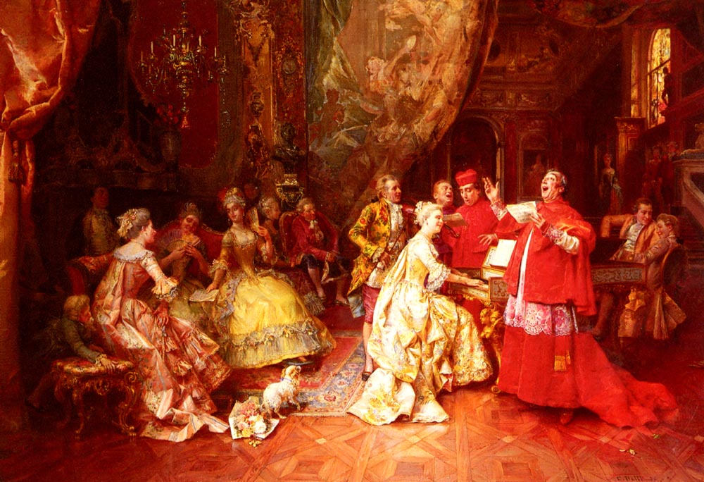 The Gala Recital, vintage artwork by Cesare Augusto Detti, 12x8" (A4) Poster