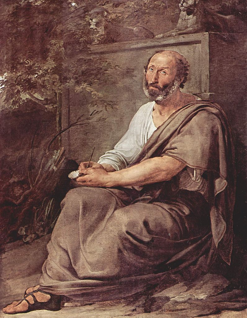 Aristotle, vintage artwork by Francesco Paolo Hayez, A3 (16x12") Poster Print