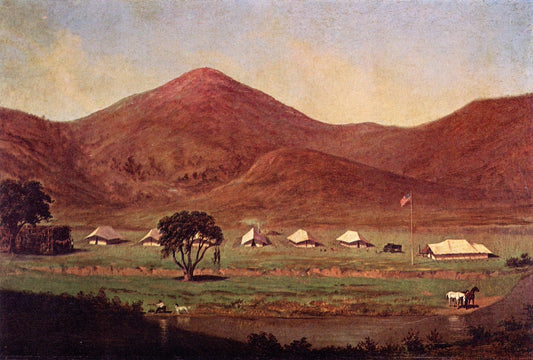 Surveyor's Camp of 1853, vintage artwork by Charles Christian Nahl, A3 (16x12") Poster Print