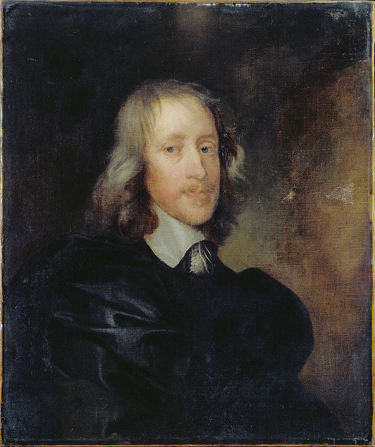 Sir Henry Vane the younger, vintage artwork by Gerard Soest, 12x8" (A4) Poster
