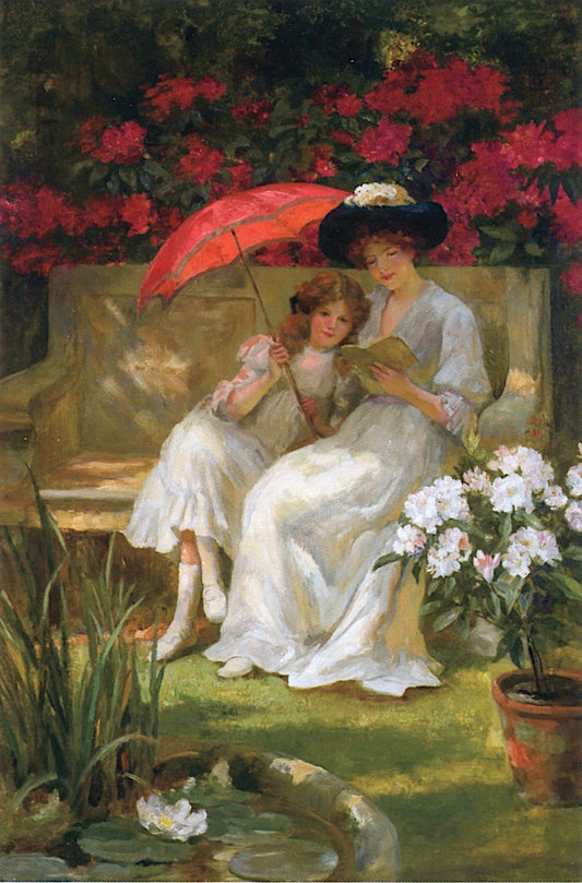 Peaceful Pastimes, vintage artwork by George Sheridan Knowles, 12x8" (A4) Poster