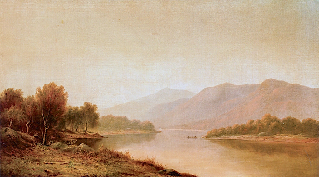 River in Autumn, vintage artwork by Charles W. Knapp, 12x8" (A4) Poster