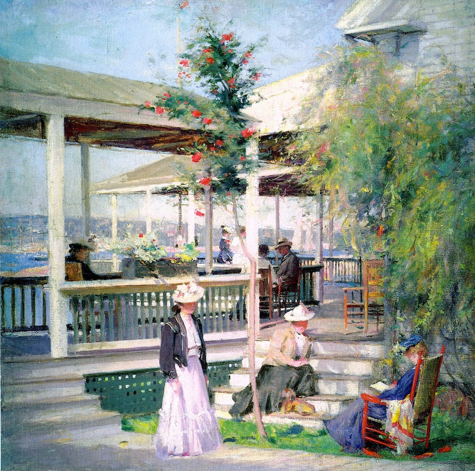 Campobello, New Brunswick, vintage artwork by Edward Wilbur Dean Hamilton, 12x8" (A4) Poster