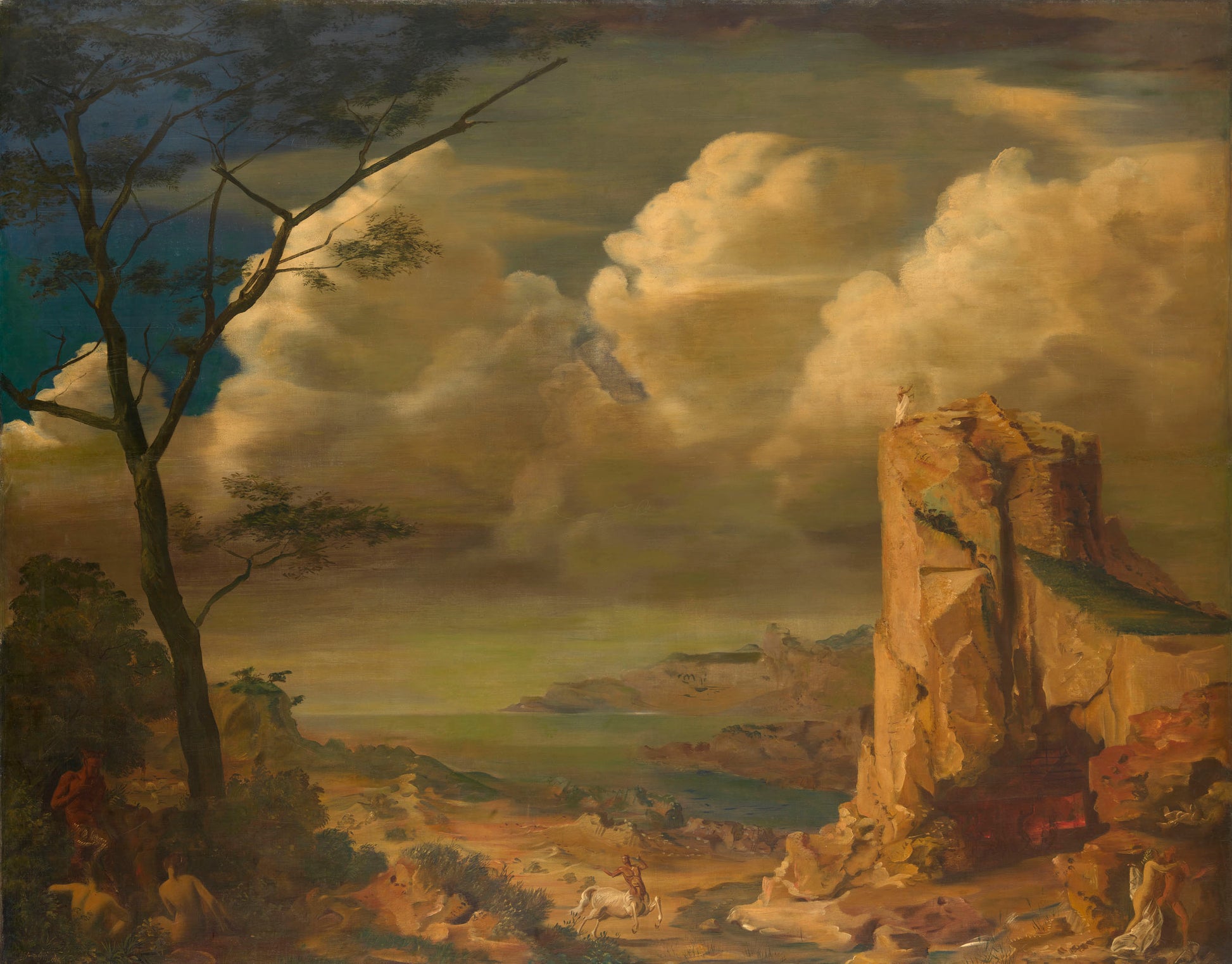 Mythological Landscape by Alexander Evgenievich Yakovlev,16x12(A3) Poster
