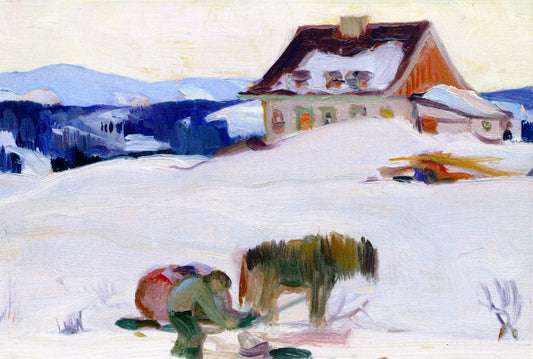 The Ice Harvest by Clarence Gagnon,16x12(A3) Poster