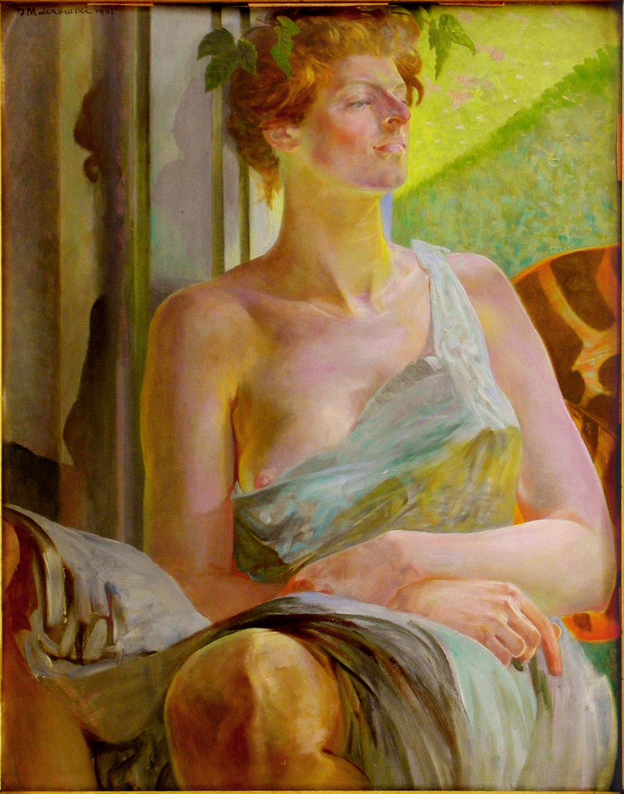 Bacchante by Jacek Malczewski,A3(16x12")Poster