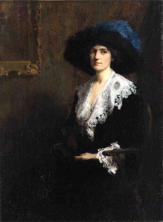 Portrait of Mrs. Jane by ron Johnston, vintage artwork by Mary Bradish Titcomb, 12x8" (A4) Poster
