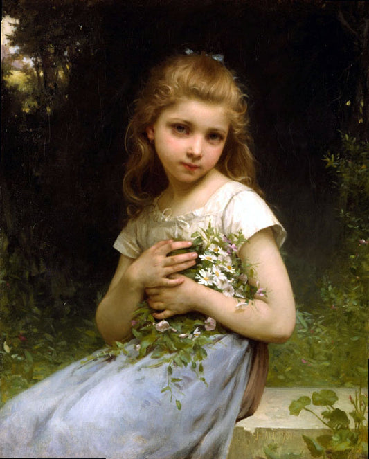 My Daisies, vintage artwork by Jules Cyrille Cave, 12x8" (A4) Poster