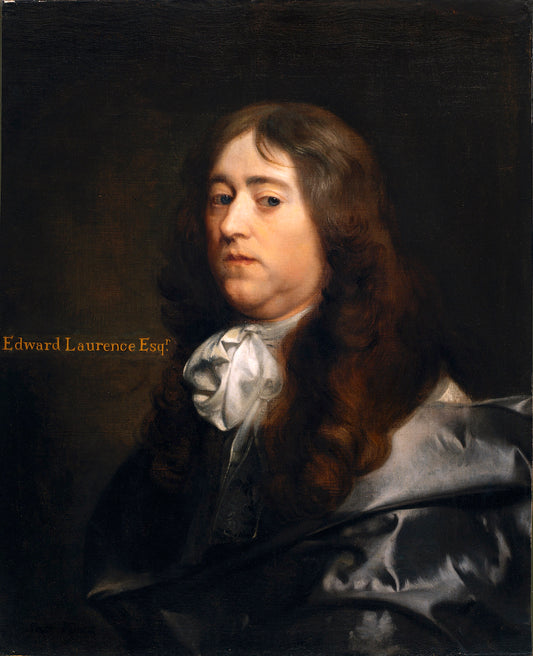 Edward Laurence, Esq., vintage artwork by Gerard Soest, 12x8" (A4) Poster