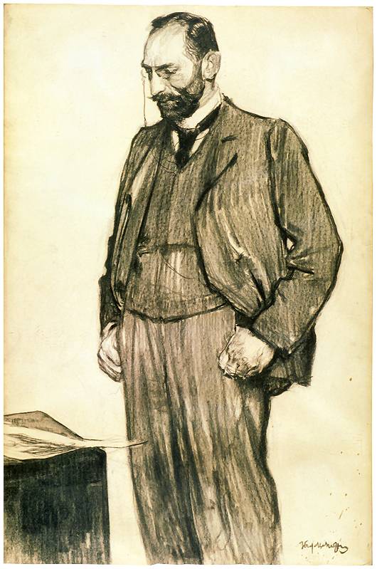 Portrait of Feliks Jasienski by Jozef Mehoffer,A3(16x12")Poster