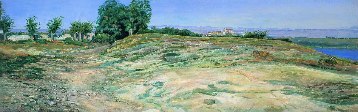 Near Vicovaro, vintage artwork by Alexander Ivanov, A3 (16x12") Poster Print