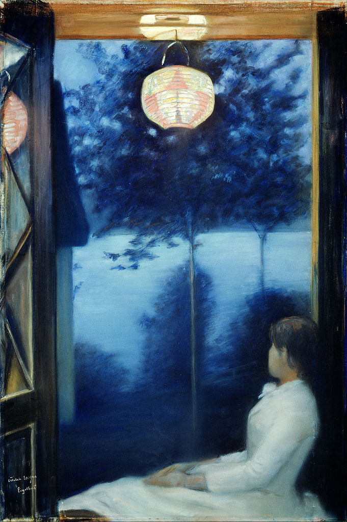 A Japanese Lantern by Oda Krohg,A3(16x12")Poster