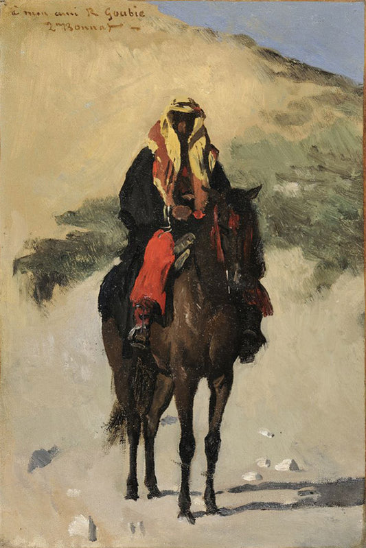 Arabian Horseman, vintage artwork by Leon Joseph Florentin Bonnat, 12x8" (A4) Poster
