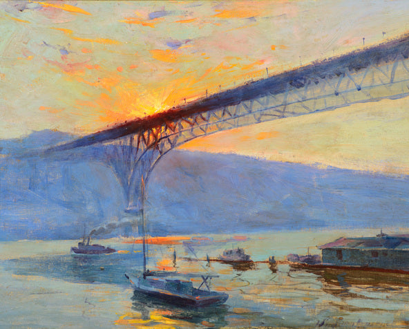 Aurora Bridge, Seattle by Sydney Mortimer Laurence,A3(16x12")Poster