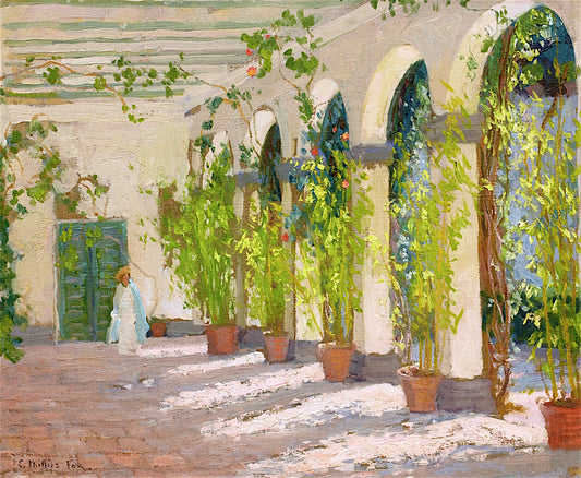 La Loggia by Emanuel Phillips Fox,A3(16x12")Poster