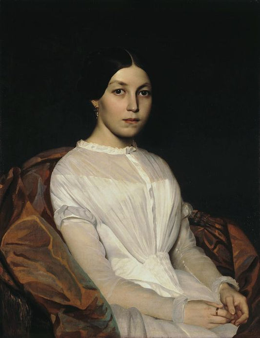 Portrait of Alexandra Kutorga, vintage artwork by Yakov Kapkov, A3 (16x12") Poster Print