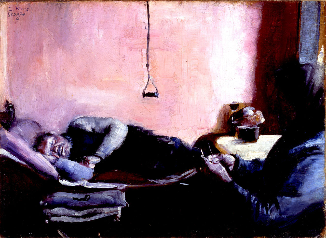 Niels Gaihede's afternoon nap by Christian Krohg,A3(16x12")Poster