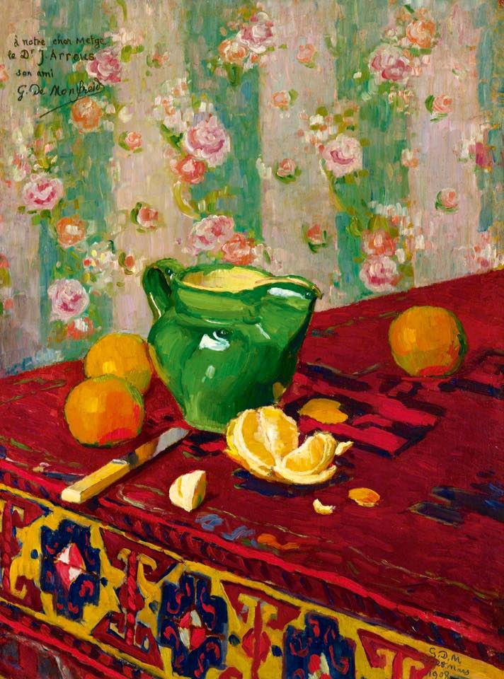 Nature morte aux oranges by Georges-Daniel de Monfreid,A3(16x12")Poster