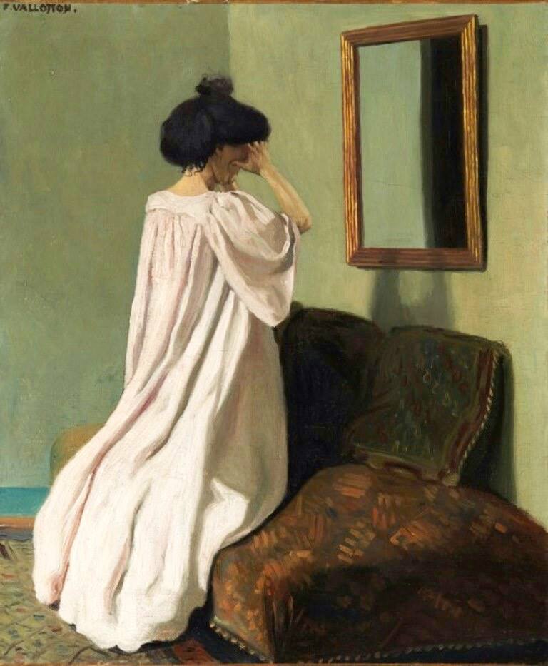 evant une glace sur le divan de l'atelier by Felix Vallotton,A3(16x12")Poster
