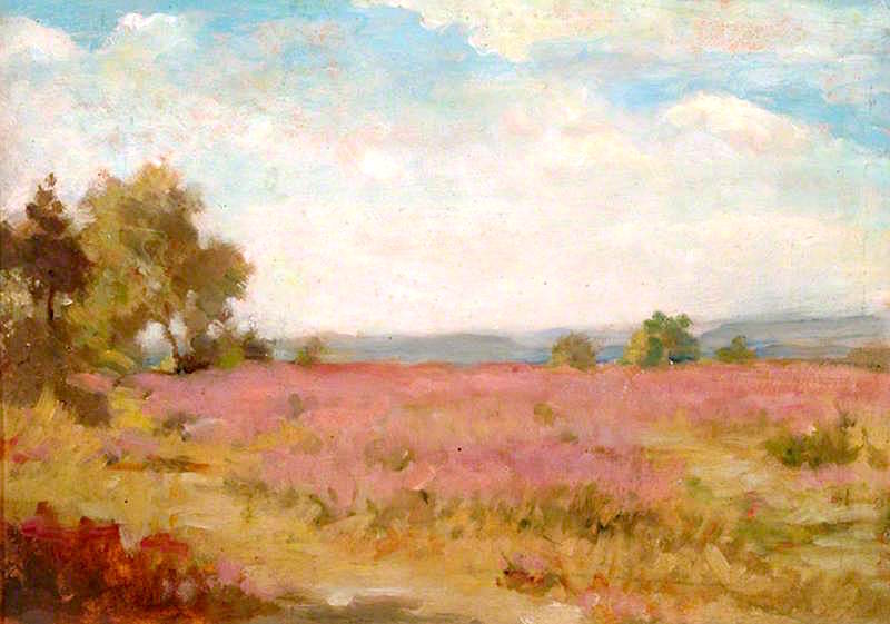 Barossa Common, Surrey, vintage artwork by Percy Harland Fisher, 12x8" (A4) Poster