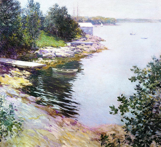 The Landing Place, vintage artwork by Willard Leroy Metcalf, 12x8" (A4) Poster
