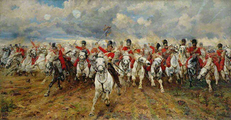 Scotland For Ever!, vintage artwork by Elizabeth Southerden Thompson Butler, 12x8" (A4) Poster
