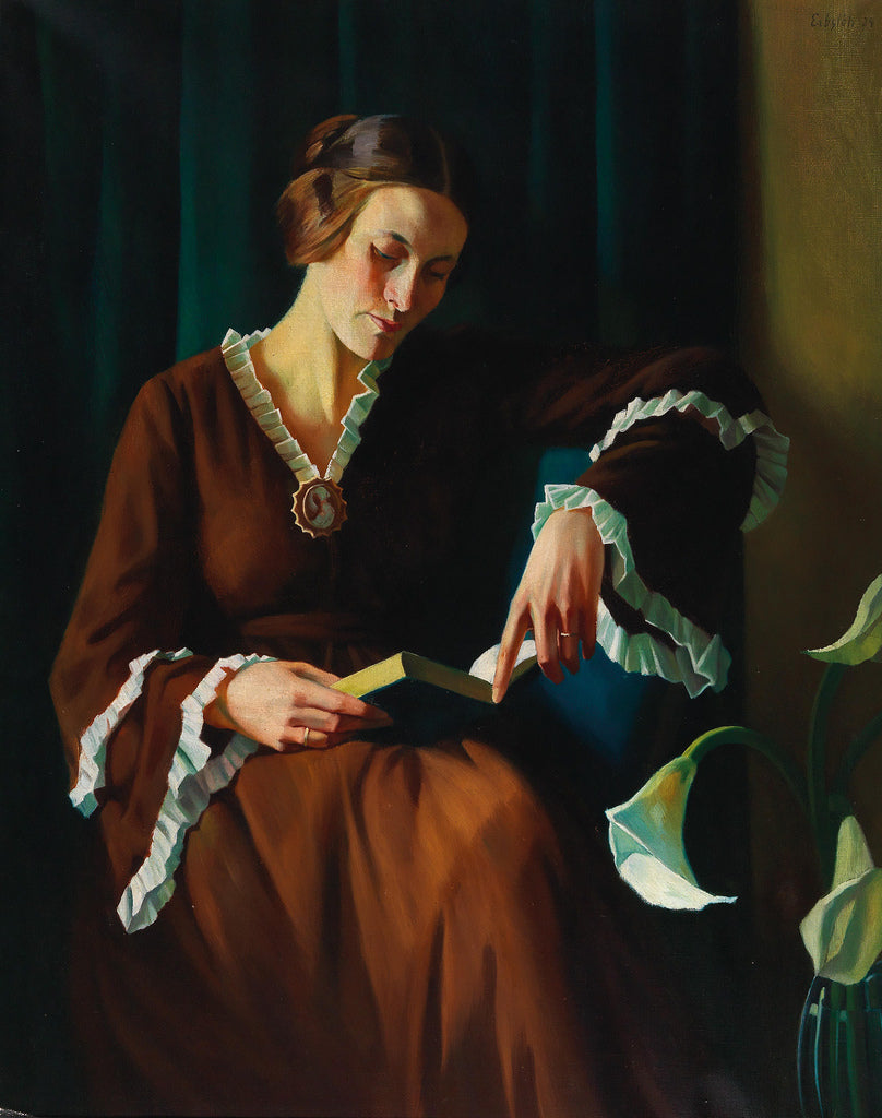 Portrait of Anne Kayssler by Adolf Erbslöh,16x12(A3) Poster
