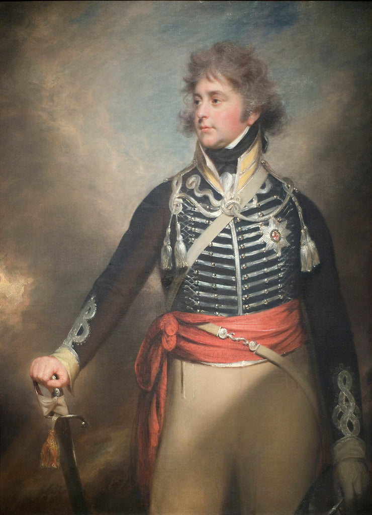 George IV When Prince of Wales, vintage artwork by Sir William Beechey, 12x8" (A4) Poster