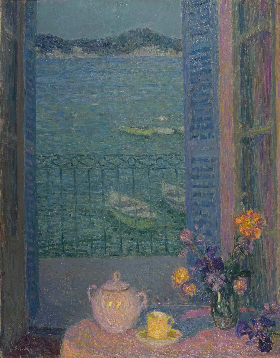 Bouquet by the window by Henri Le Sidaner,A3(16x12")Poster