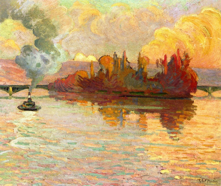  Croise with the Colors of the Sun by Robert Antoine Pinchon,16x12(A3) Poster