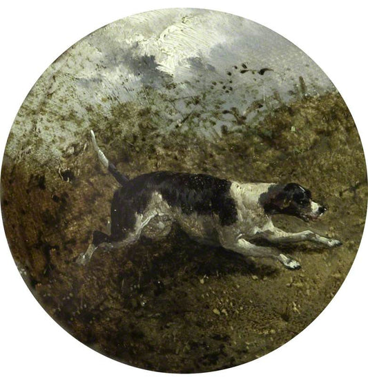Hound in a Landscape, vintage artwork by John Frederick Herring, Sr, A3 (16x12") Poster Print