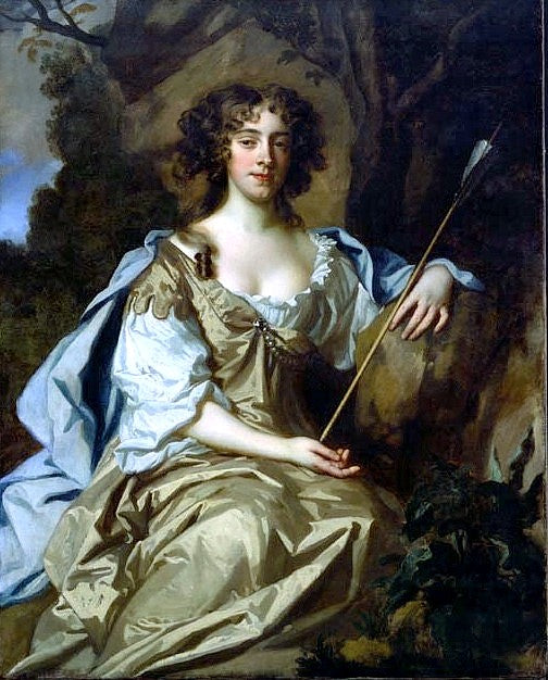 The Countess of Meath, vintage artwork by Peter Lely, 12x8" (A4) Poster