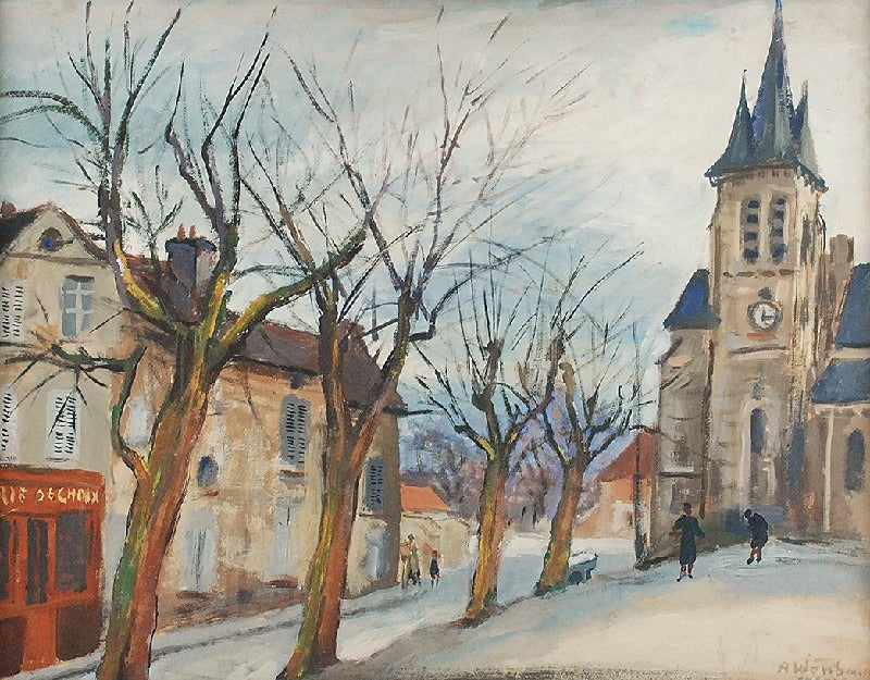 French Town by Abraham Weinbaum,16x12(A3) Poster