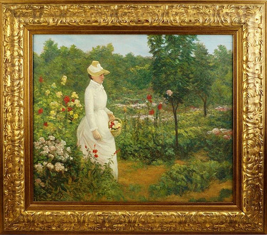 Spring in a Garden, vintage artwork by Abbott Fuller Graves, 12x8" (A4) Poster