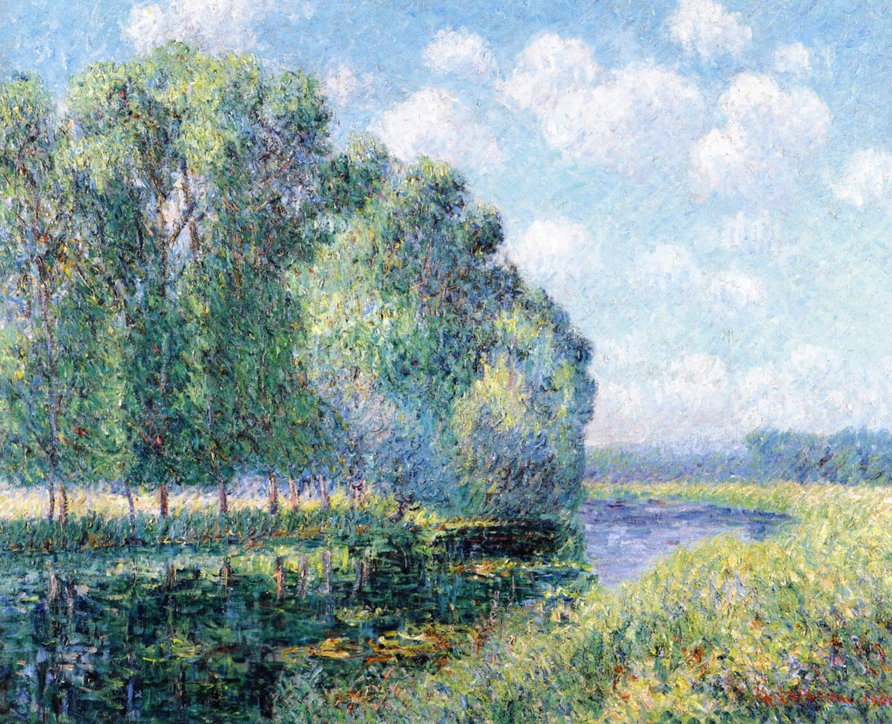 A Bend in the Eure by Gustave Loiseau,A3(16x12")Poster