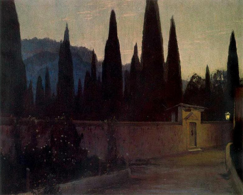 ntrance to the Cemetery of Soller by Santiago Rusinol Prats,A3(16x12")Poster