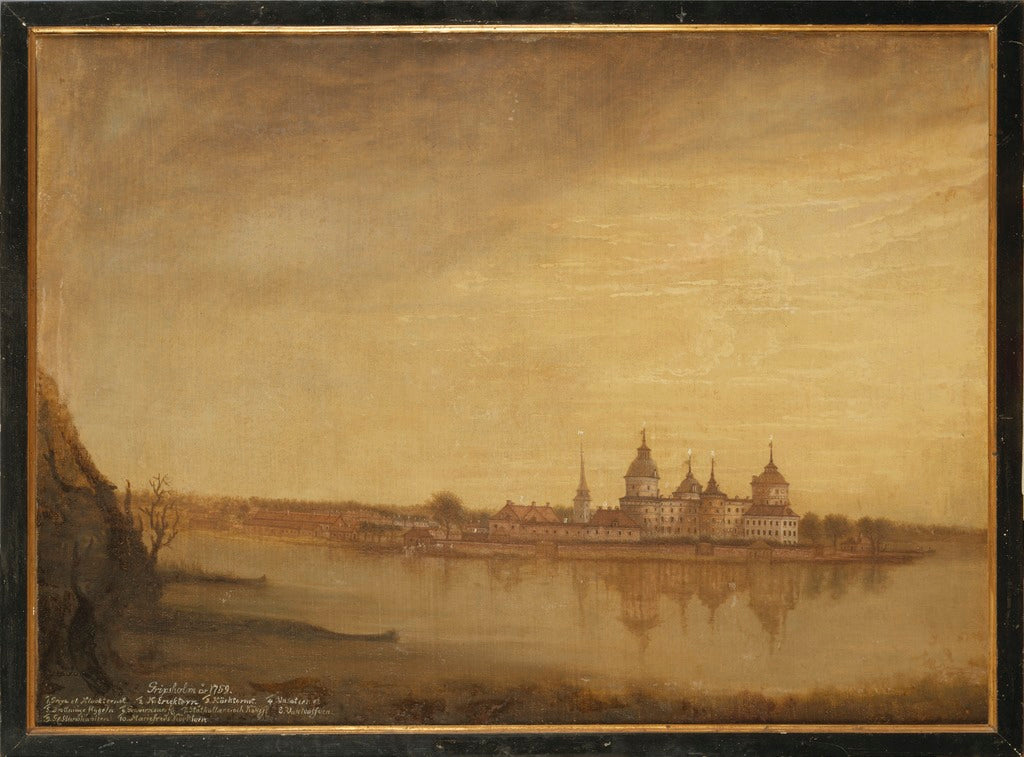 Gripsholms Castle, vintage artwork by Johan Sevenbom, 12x8" (A4) Poster