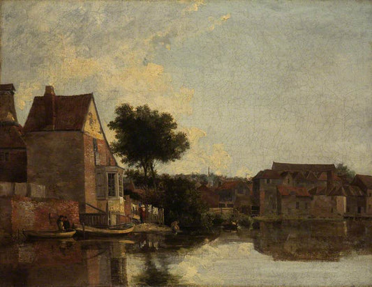 Back of the New Mills, Norfolk, vintage artwork by John Crome, 12x8" (A4) Poster