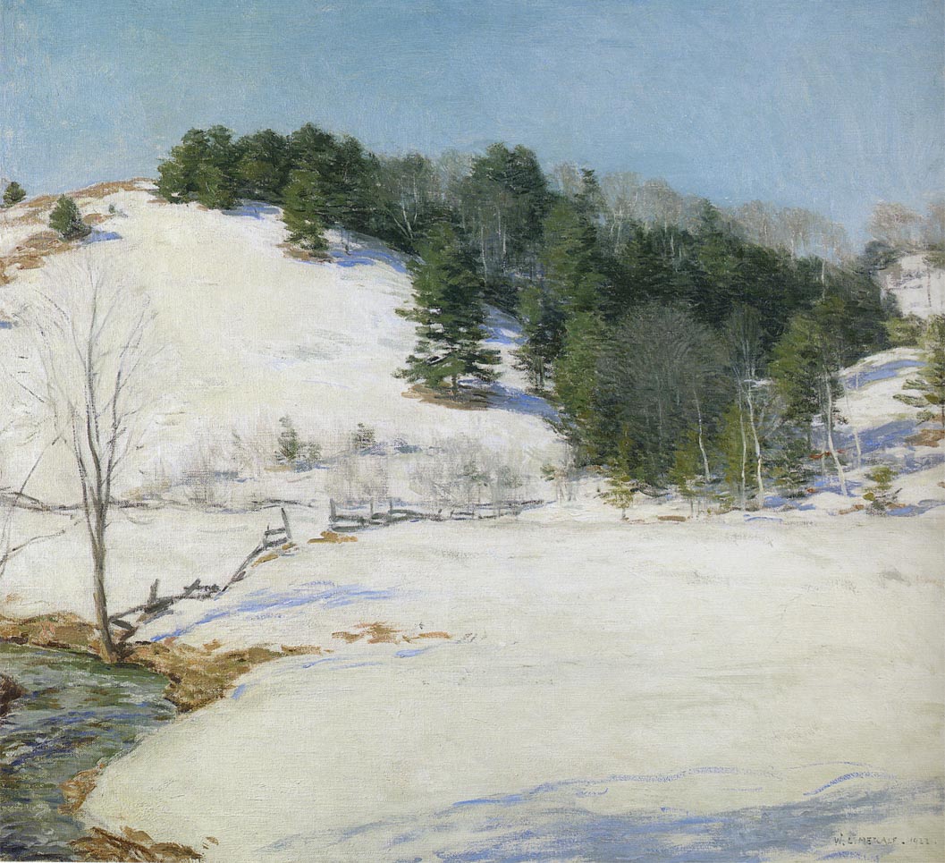 The Last Snow by Willard Leroy Metcalf,A3(16x12")Poster