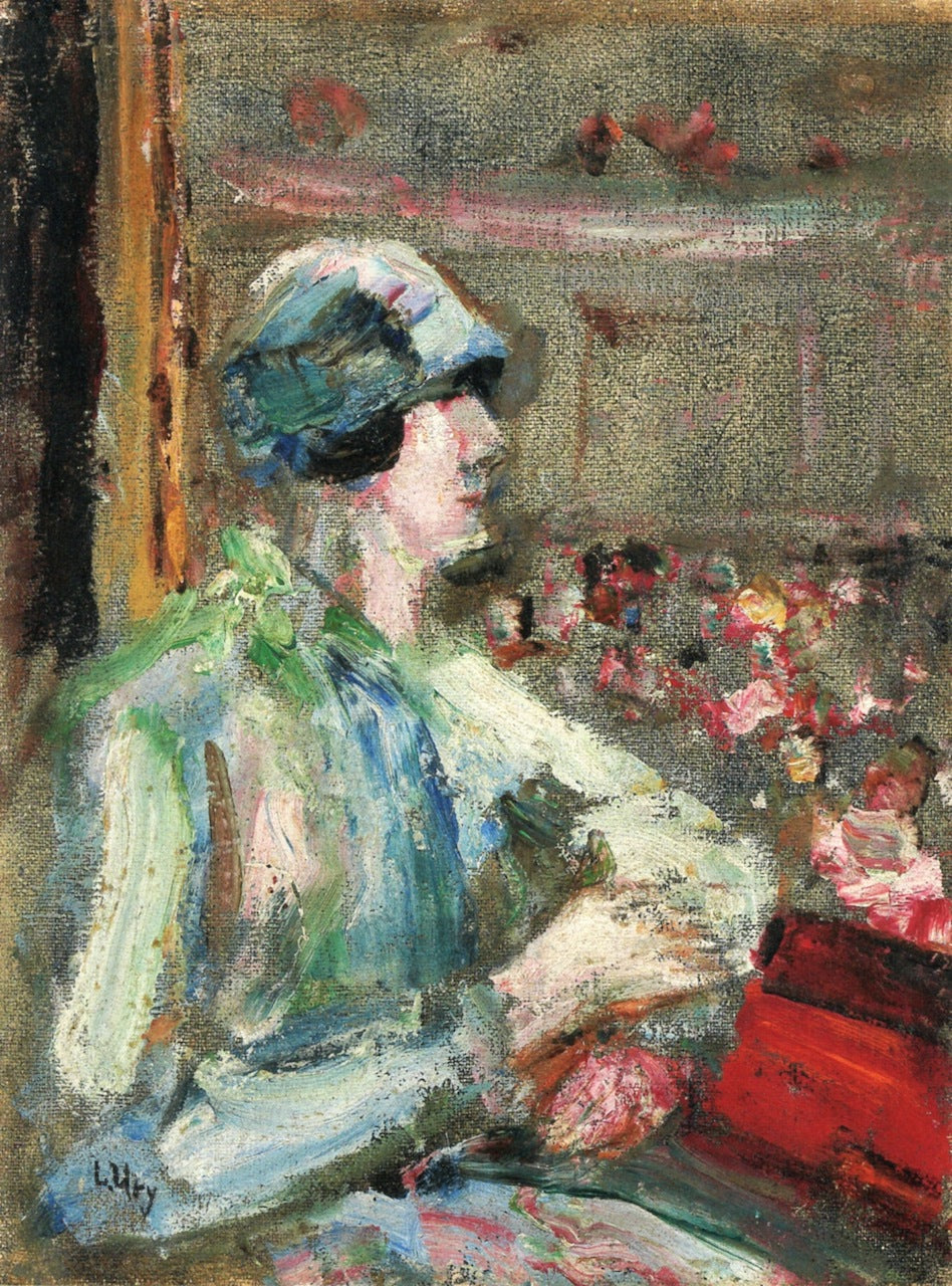 Lady in a Box by Lesser Ury,A3(16x12")Poster