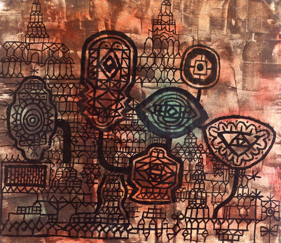 Forged Still LIfe, vintage artwork by Paul Klee, 12x8" (A4) Poster