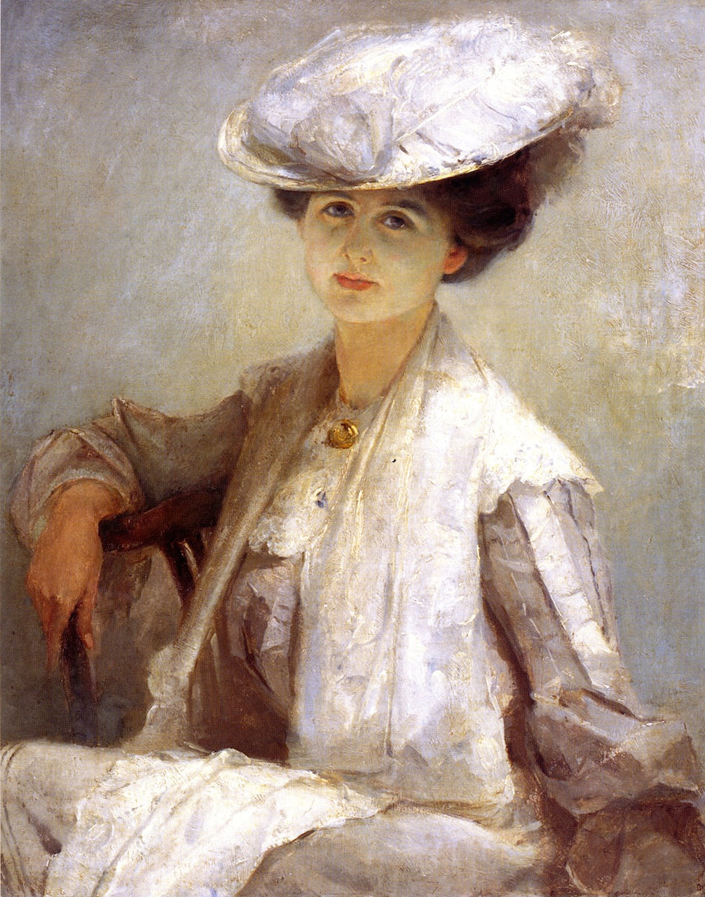 Grey Lady (Mrs. Ince), vintage artwork by Tom Roberts, 12x8" (A4) Poster