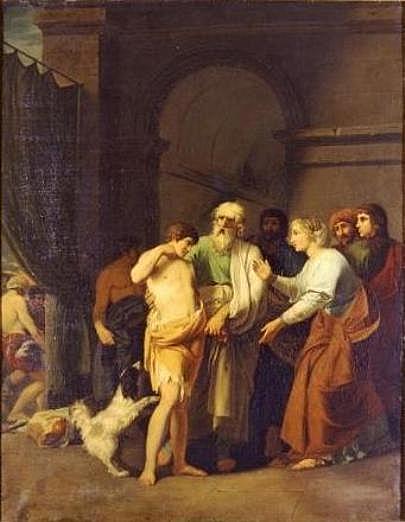 Parable of the Prodigal Son, vintage artwork by Jean Gustave Taraval, 12x8" (A4) Poster