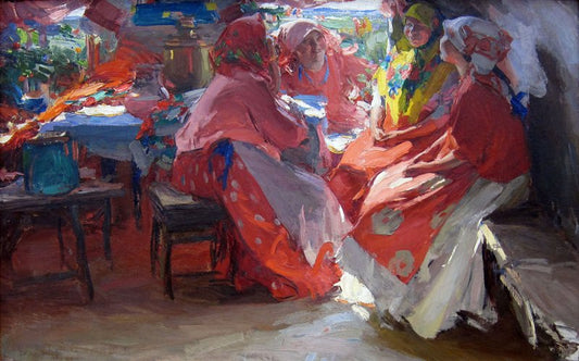 Visitors by Abram Efimovich Arkhipov,A3(16x12")Poster