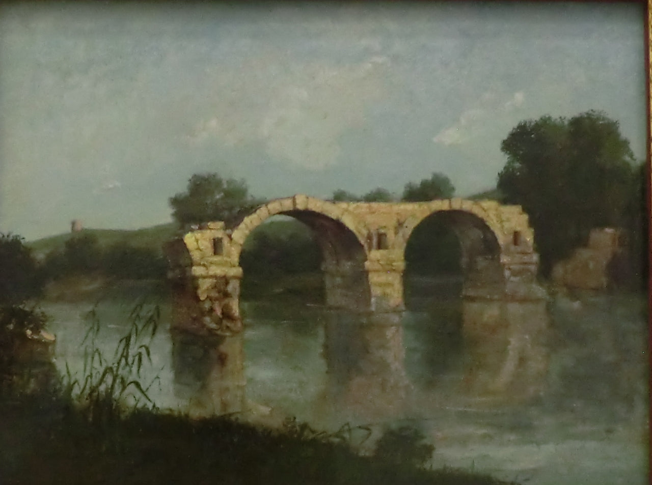 The Bridge of Ambrussum, vintage artwork by Gustave Courbet, A3 (16x12") Poster Print