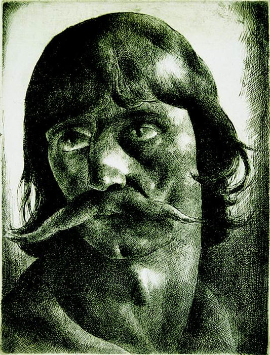 A Szekler's Head by Karoly Patko,16x12(A3) Poster